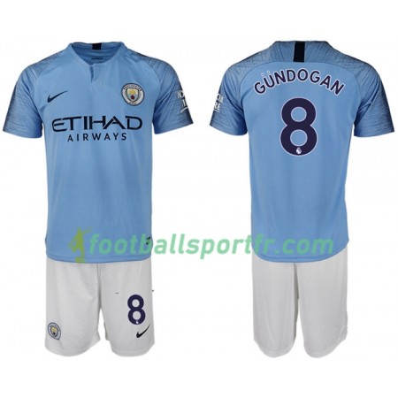 Tenue Manchester City GUNDOGAN 8 Enfant Domicile 2018-2019 Maillot de Foot
